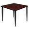 Regency Kahlo Square & Round Tables, 42 W, 42 L, 29 H, Wood, Metal Top, Mahogany TPL4242MHBK - alternate 1